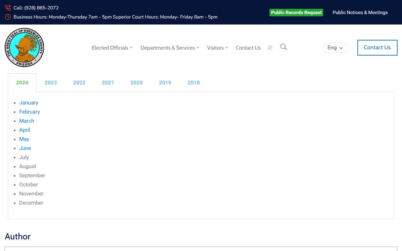Greenlee County Sheriff jail logs for felony arrest bookings